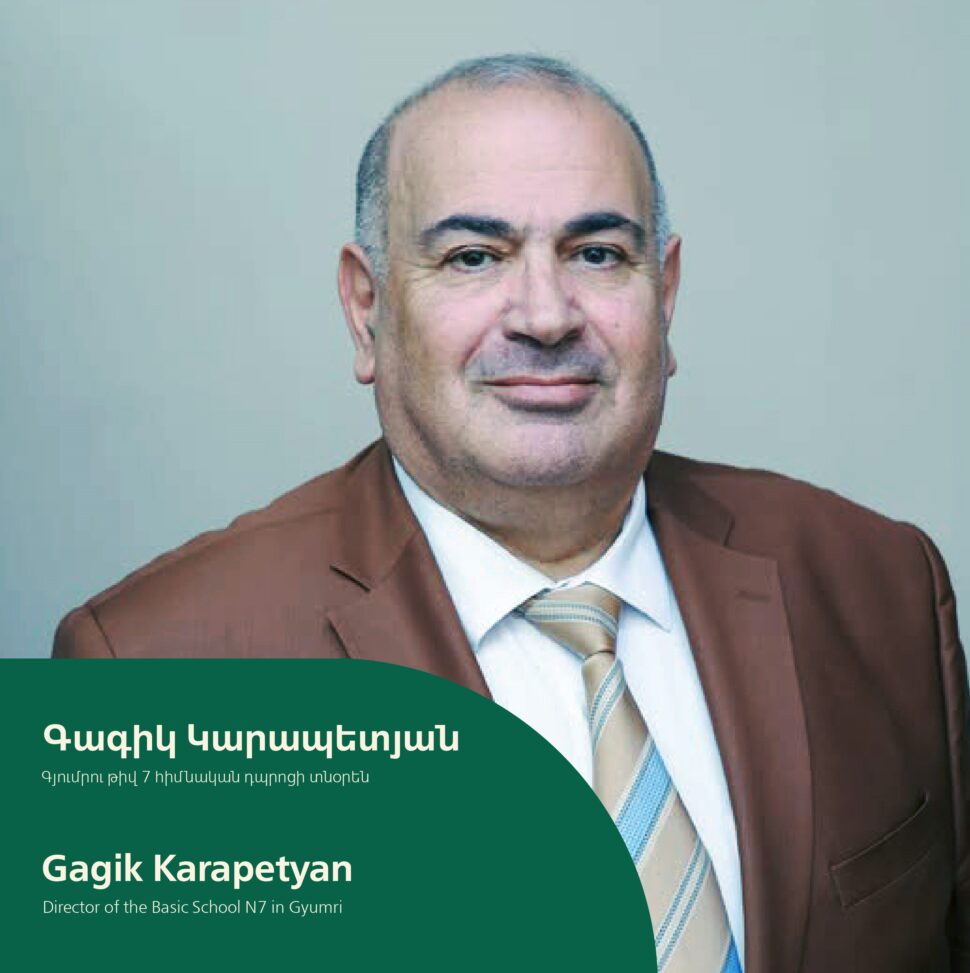 “This is by now the best way to connect a student to a lesson… it’s a lifeline for schools,” a  conversation with  the principal of Gyumri School No. 7