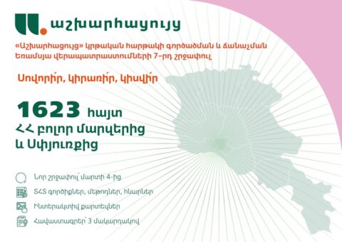Սովորի՛ր, կիրառի՛ր, կիսվի՛ր․ մեկնարկեց «Աշխարհացույց» հարթակի եռամսյա վերապատրաստումների 7-րդ շրջափուլը